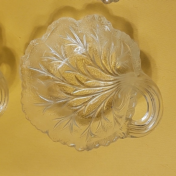 Dining Crystal Leaf Candy Dish Set Of 4 Poshmark